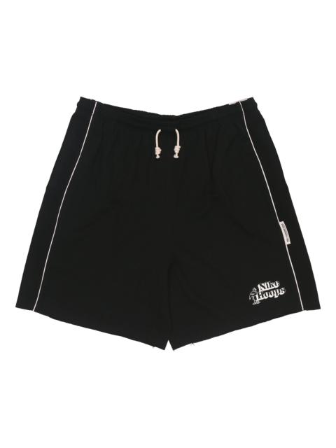 Nike Nike Solid Color Lacing Elastic Breathable Sports Shorts Black DH7384-010