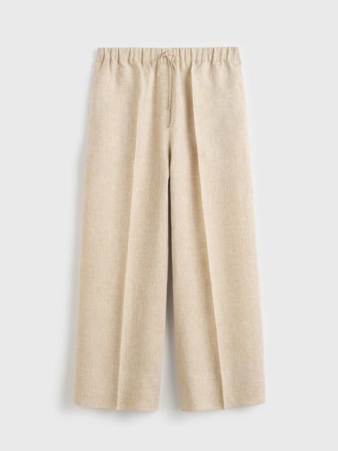 TOTEME Wide summer trousers natural