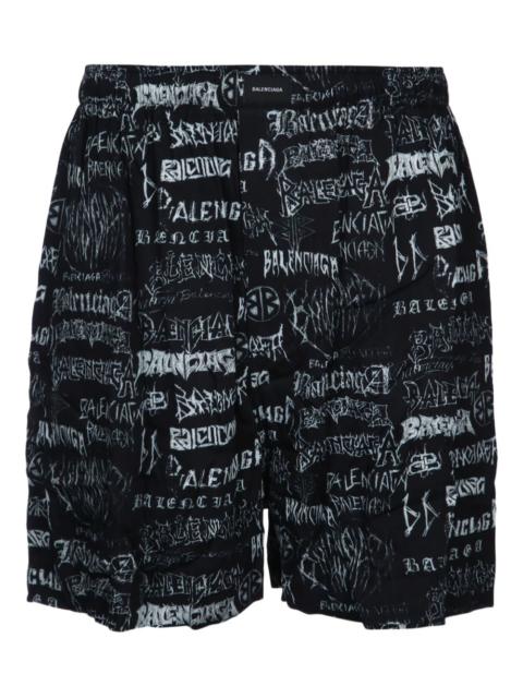 BALENCIAGA logo-print shorts