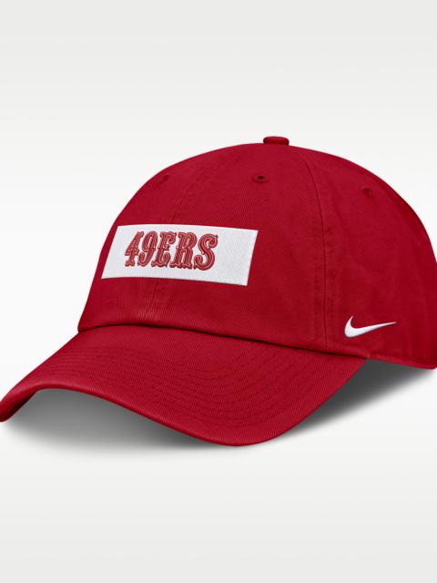 Nike San Francisco 49ers Primetime Club Wordmark Men's Nike NFL Adjustable Hat