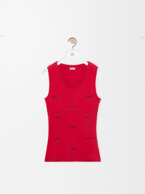 Loewe Tank top in stretch cotton