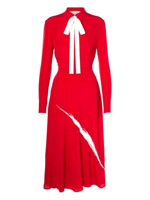 Valentino bow-fastening dress