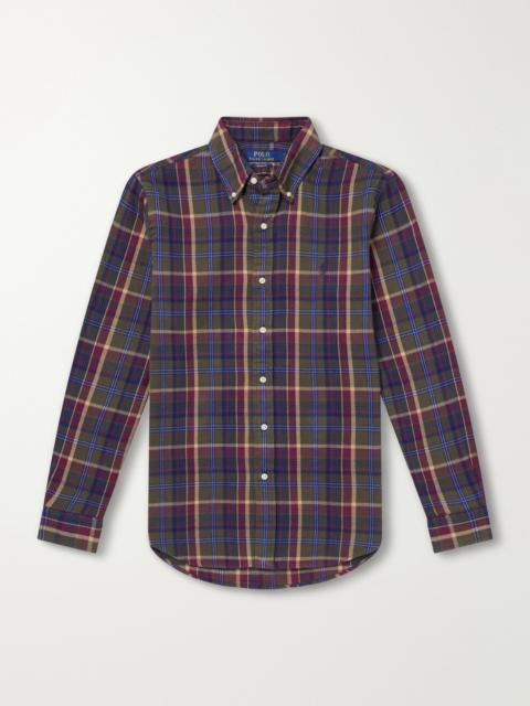 Polo Ralph Lauren Button-Down Collar Checked Cotton-Flannel Shirt