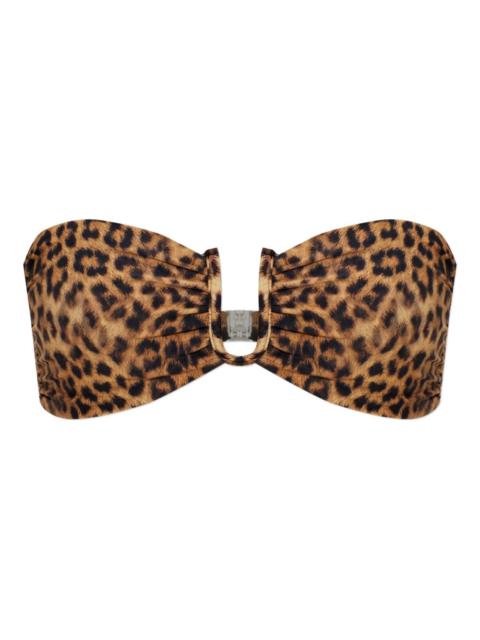 MELISSA ODABASH Prague animal-print bikini top