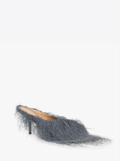 Dries Van Noten HEELED FRINGED MULES