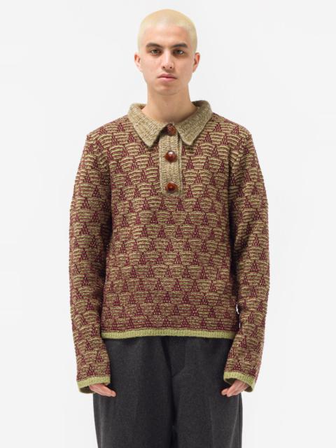 NAMACHEKO Swey Polo Sweater in Pistachio | notreshop | REVERSIBLE