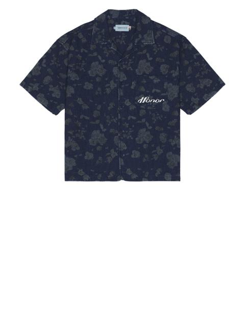 HONOR THE GIFT Indigo Floral Camp Shirt