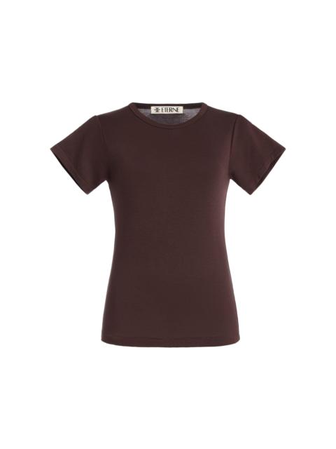 ÉTERNE Jersey T-Shirt brown