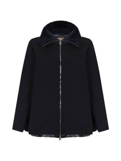 Herno fur collar zip coat