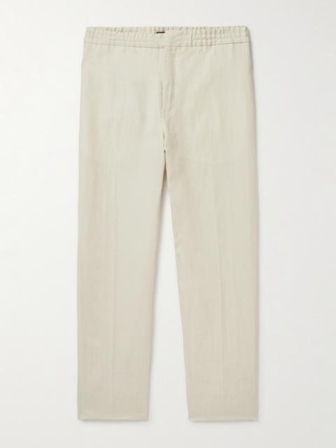 ZEGNA Tapered Oasi Linen Trousers