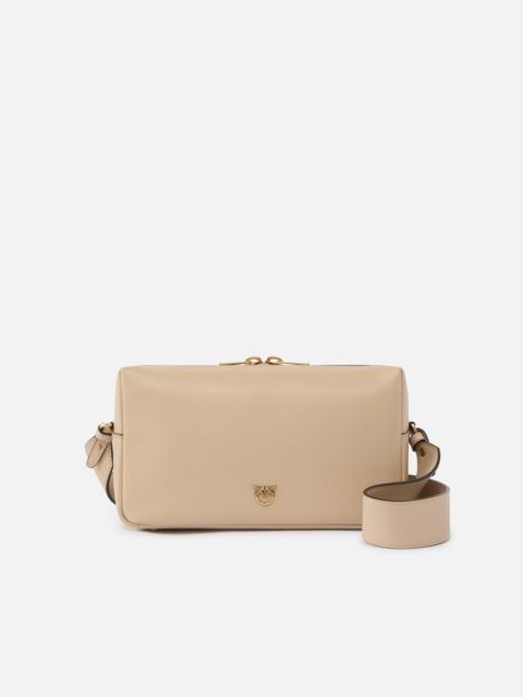 PINKO HORIZONTAL BAG MEDIUM SHOULDER BAG IN SUEDE