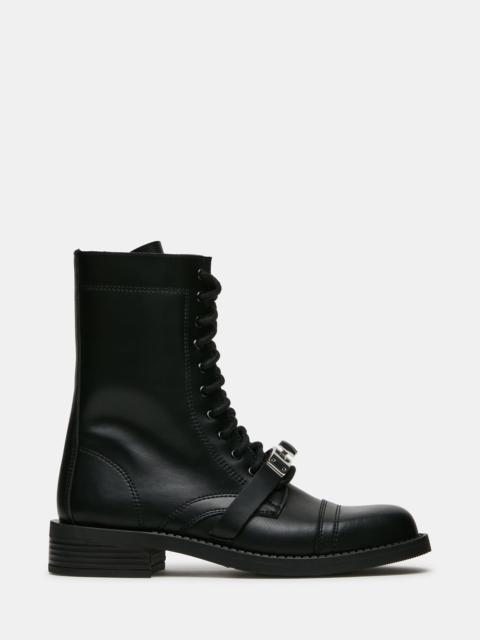 STEVE MADDEN YUNA BLACK LEATHER