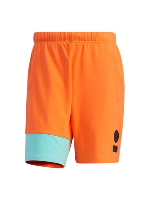 adidas adidas Ub Sht Kn Sports Stylish Contrast Color Stitching Shorts Orange GP0829