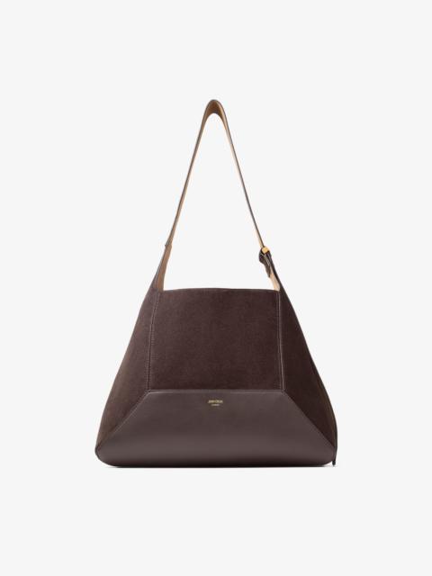 Jimmy Choo SOFT HOBO スエード ホーボーバッグ JIMMY CHOO Diamond Soft Hobo/S Biscuit Calf Leather Hobo Bag
