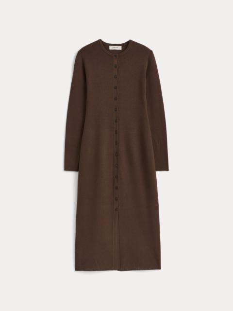 EVERLANE FINE-KNIT MAXI CARDIGAN DRESS