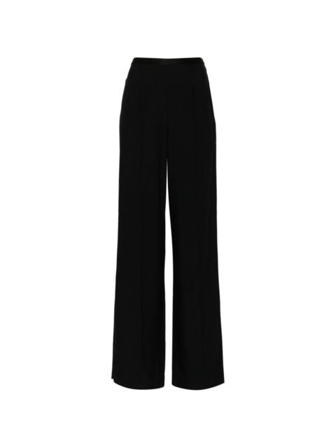 high-waisted crepe palazzo pants