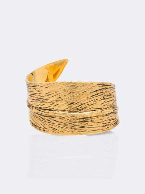 SAINT LAURENT Willow Leaf cuff bracelet