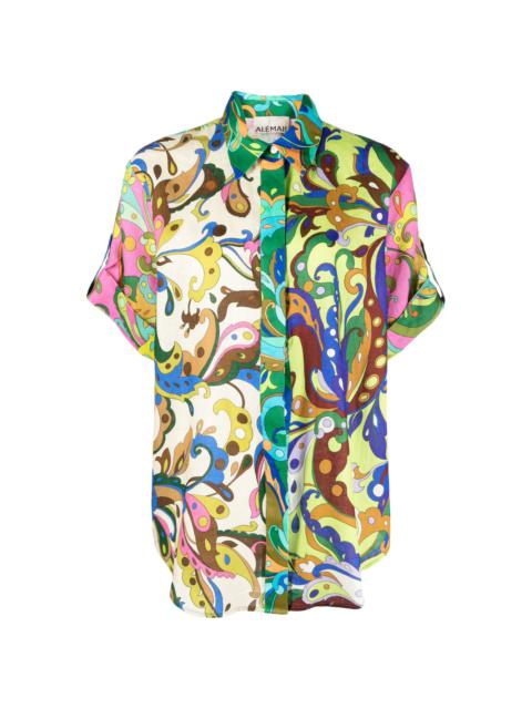 ALÉMAIS Yvette floral-print linen shirt