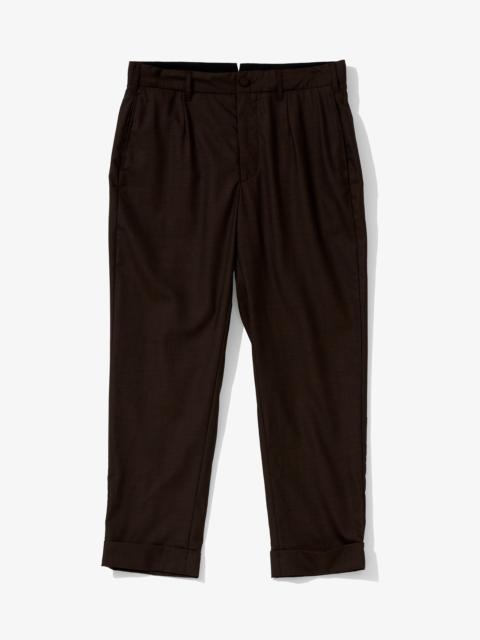 Engineered Garments Andover Pant for Nepenthes NY and Blue in Green - Dark Brown Tropical Wool