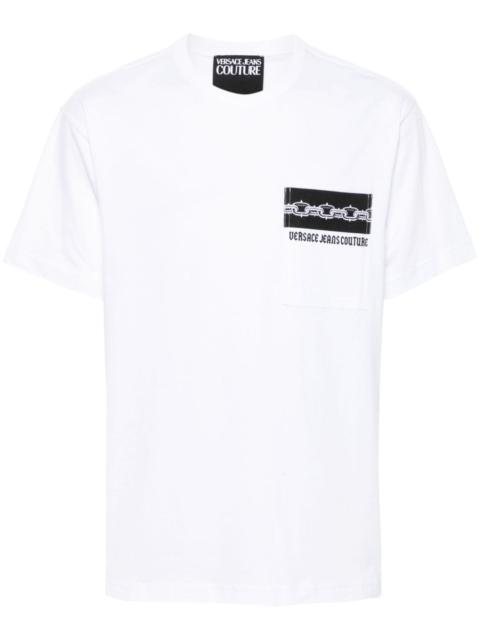 VERSACE JEANS COUTURE logo-print cotton T-shirt