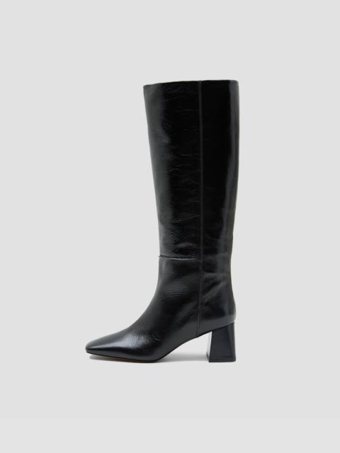 JOSEPH Heeled Knee High Patent Leather Boots
