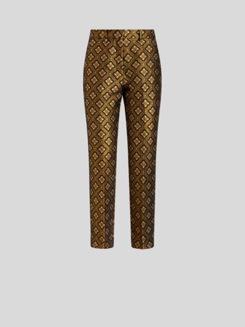 Etro JACQUARD TROUSERS WITH MEDALLIONS