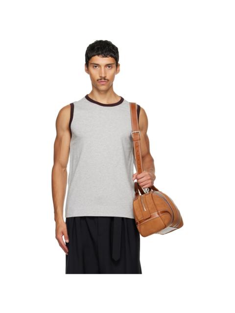 Dries Van Noten Gray Cotton Tank Top