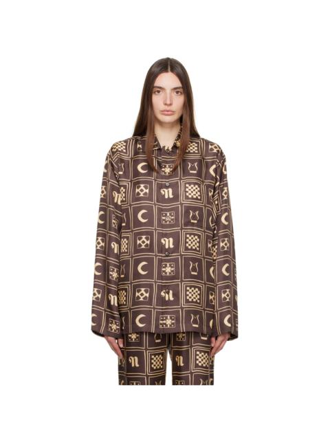Nanushka Brown Bodil Shirt