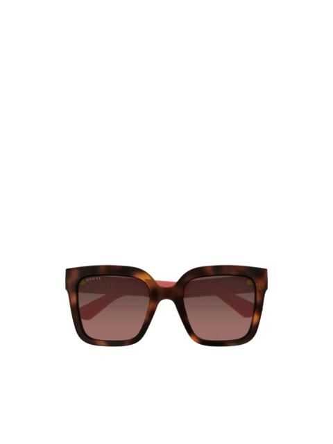 GUCCI Interlocking G square-frame sunglasses