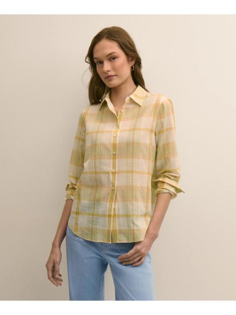 Brooks Brothers Relaxed Cotton Madras Shirt