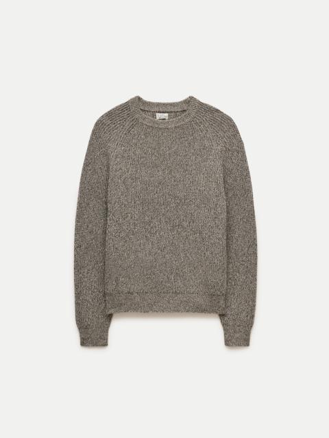 J.CREW Rib-knit sweater in marled cotton