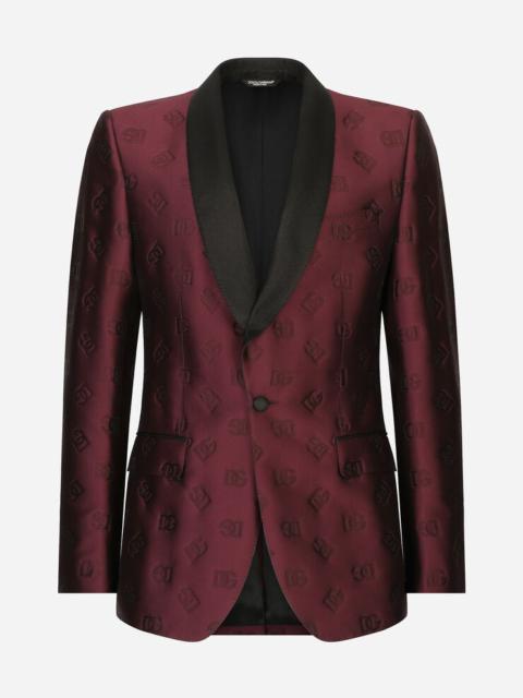 Single-breasted Sicilia-fit tuxedo suit with DG monogram