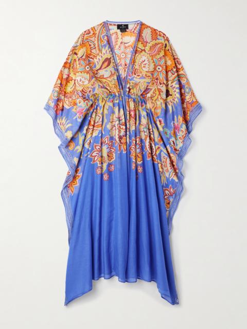 Etro Printed Cotton And Silk-blend Voile Kaftan