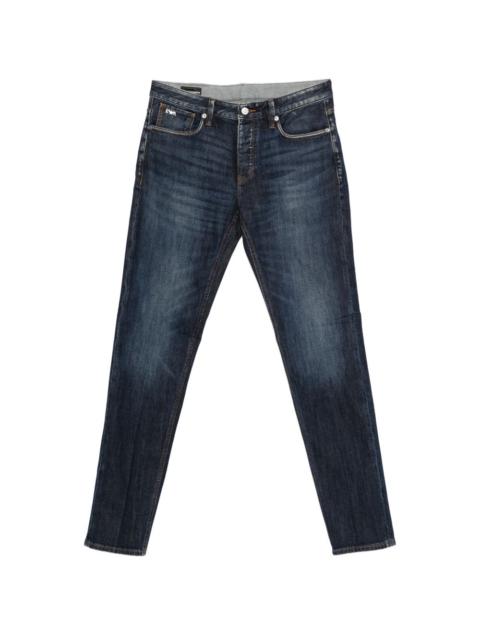 EMPORIO ARMANI logo -plaque jeans