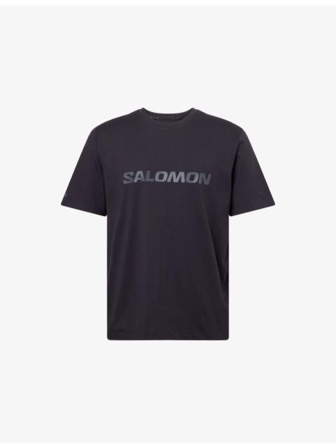 SALOMON Logo-Print Short-Sleeve Cotton T-Shirt