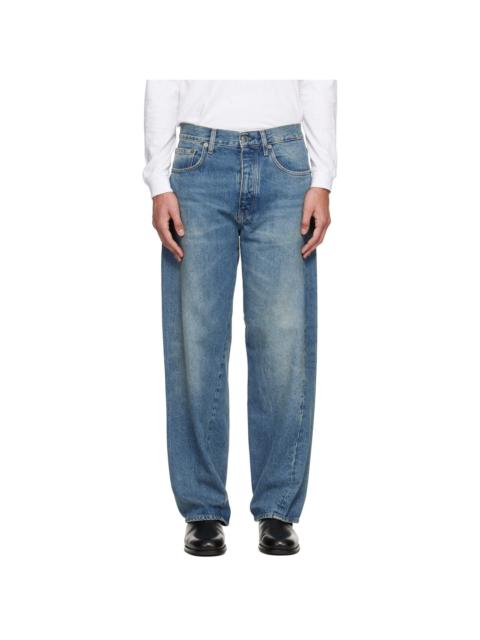 SUNFLOWER Blue Wide Twist Jeans