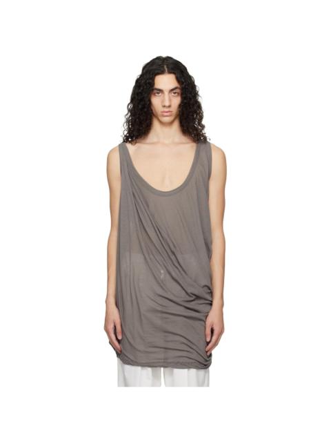 Rick Owens Beige Temple Pony Tank Top