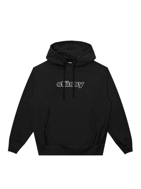 Stüssy Stussy Outline Zip Hoodie 'Washed Black' | REVERSIBLE