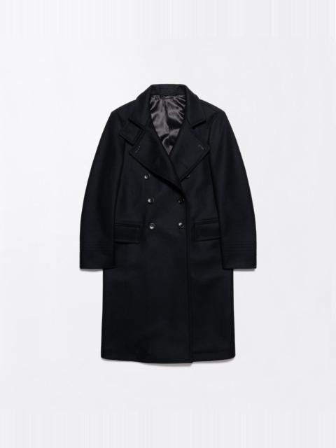 TOM FORD WOOL FELT FUNNEL NECK RELAXED FIT BRIDGE COAT