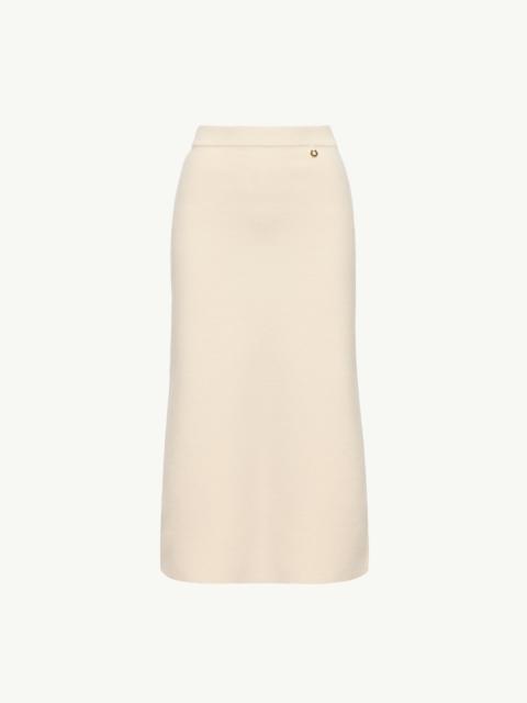 Moncler Wool & Cashmere Blend Midi Skirt