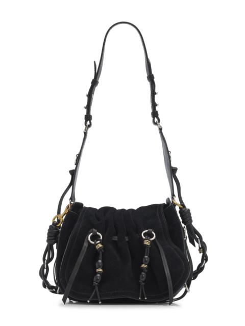 Isabel Marant Women's Bolton Suede Saddle Bag - Black Silver