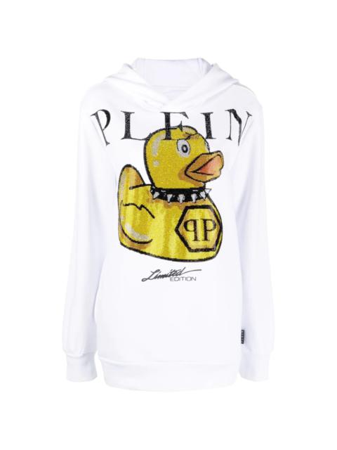 PHILIPP PLEIN logo graphic-print hoodie
