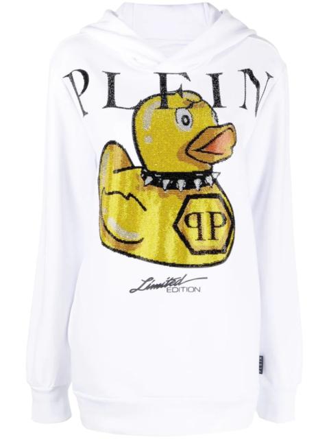 PHILIPP PLEIN logo graphic-print hoodie