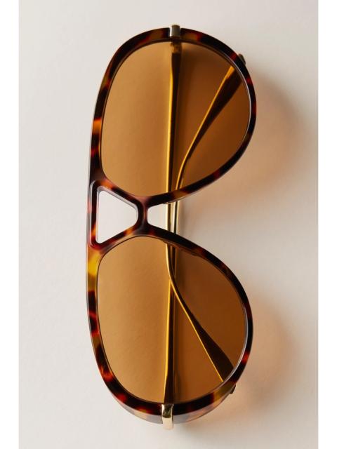 FREE PEOPLE Sunday Afternoon Oversized Aviator Sunglasses