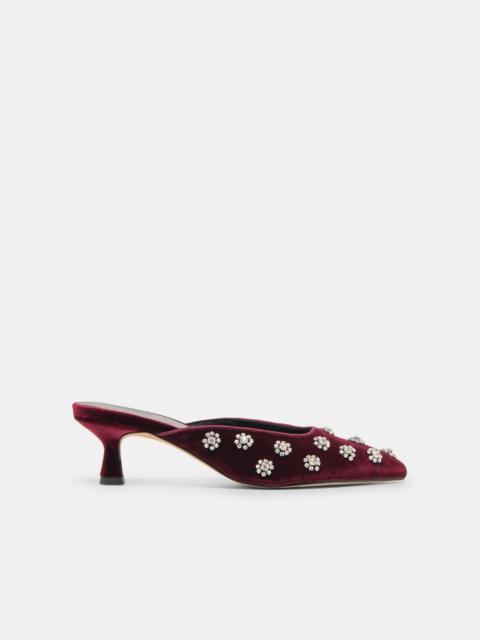 dolce vita CLARA HEELS BORDEAUX VELVET