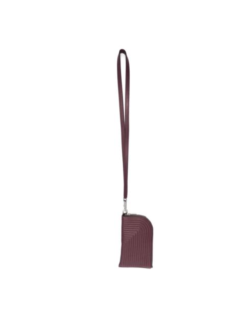 neck-strap padded card holder