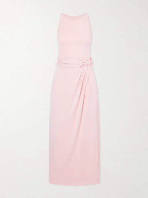 Another Tomorrow Stretch-jersey Midi Dress