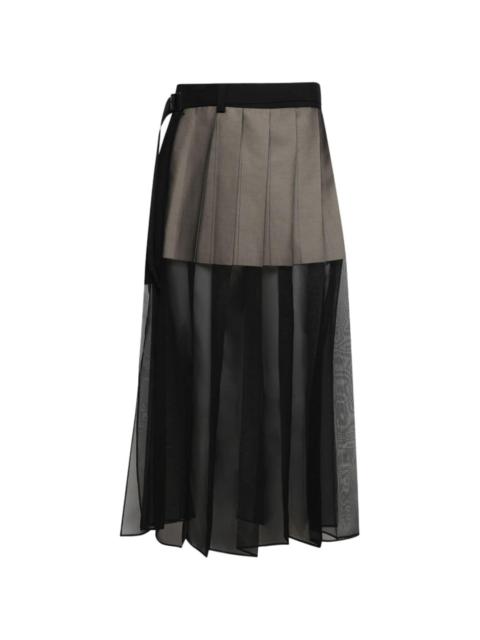 layered chiffon skirt