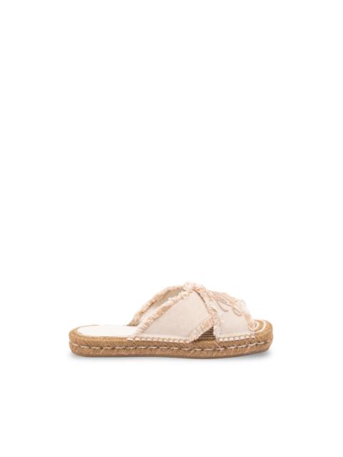 JIMMY CHOO square toe sandals