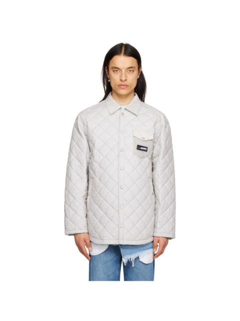 Gray Quilted Shirt